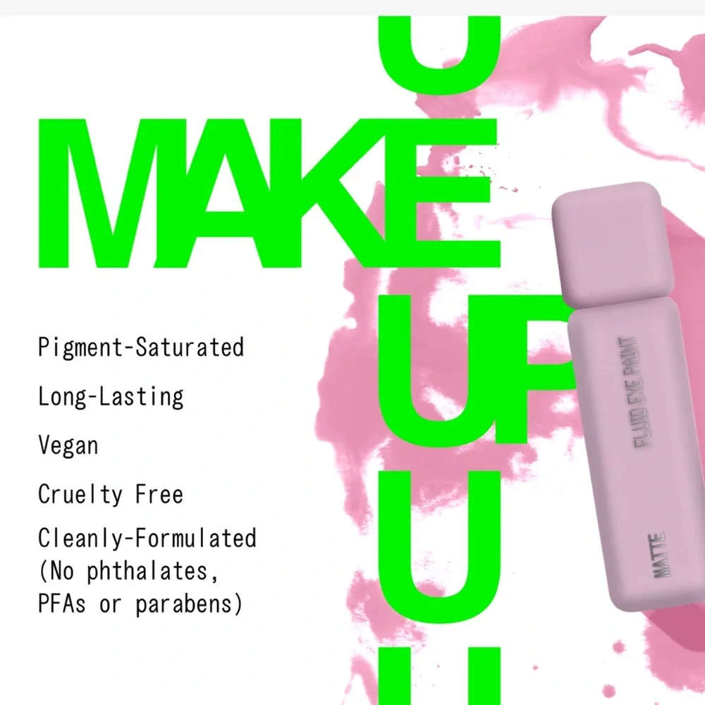 ABOUT-FACE MATTE FLUID EYE PAINT VEGAN EYESHADOW FREAKED LAVENDER NEW IN BOX